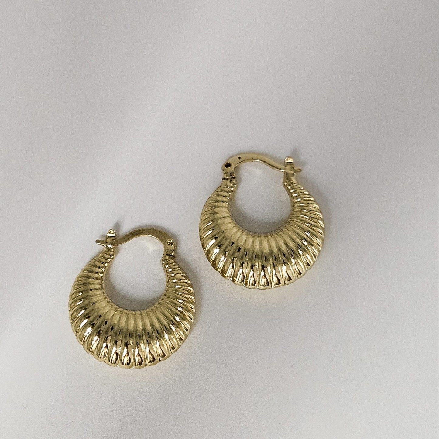 Croissant Hoops- 24k Gold Filled