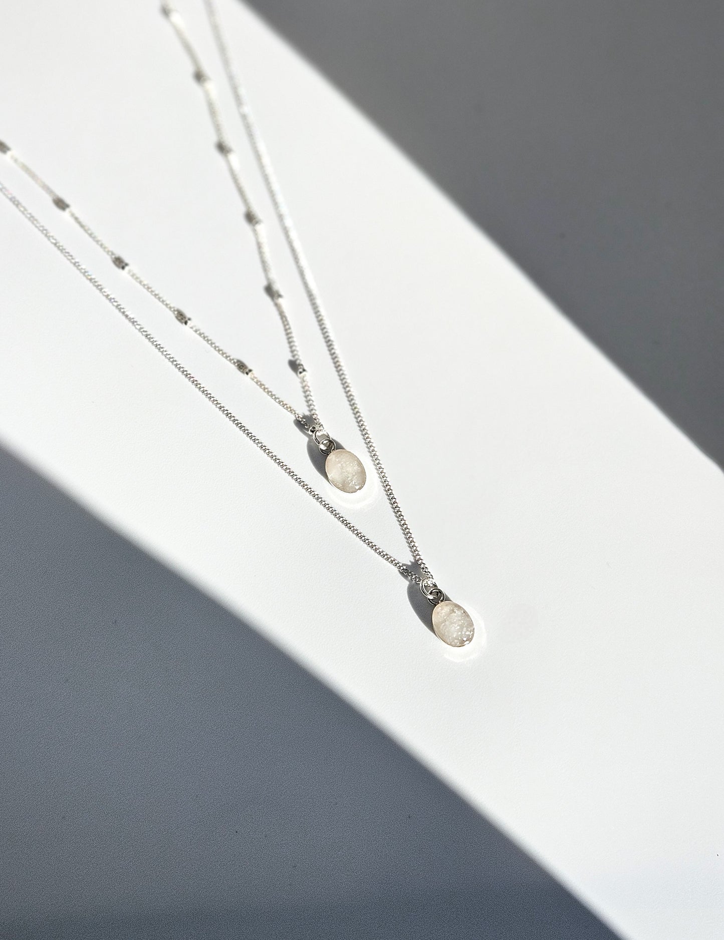 Cremation Oval Necklace - 925 Sterling Silver