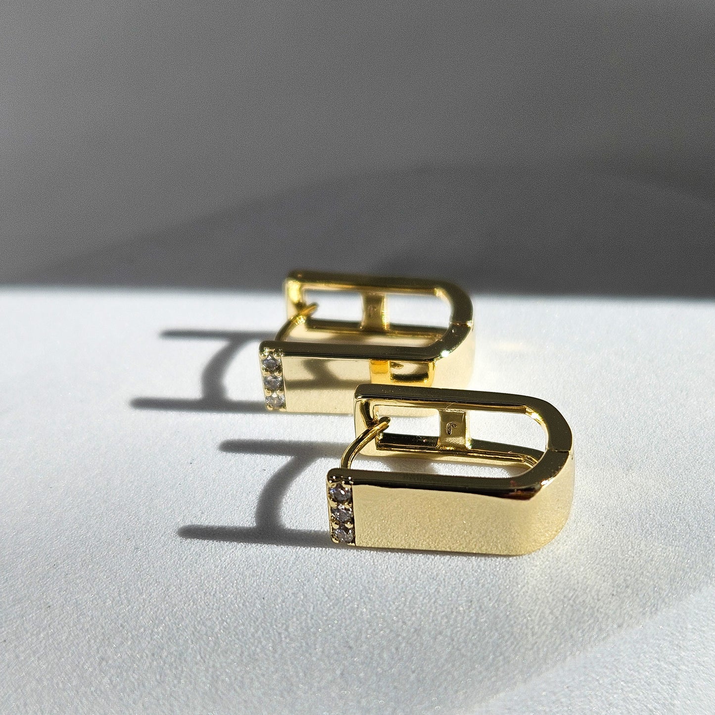 U- Shaped Hoop Earrings