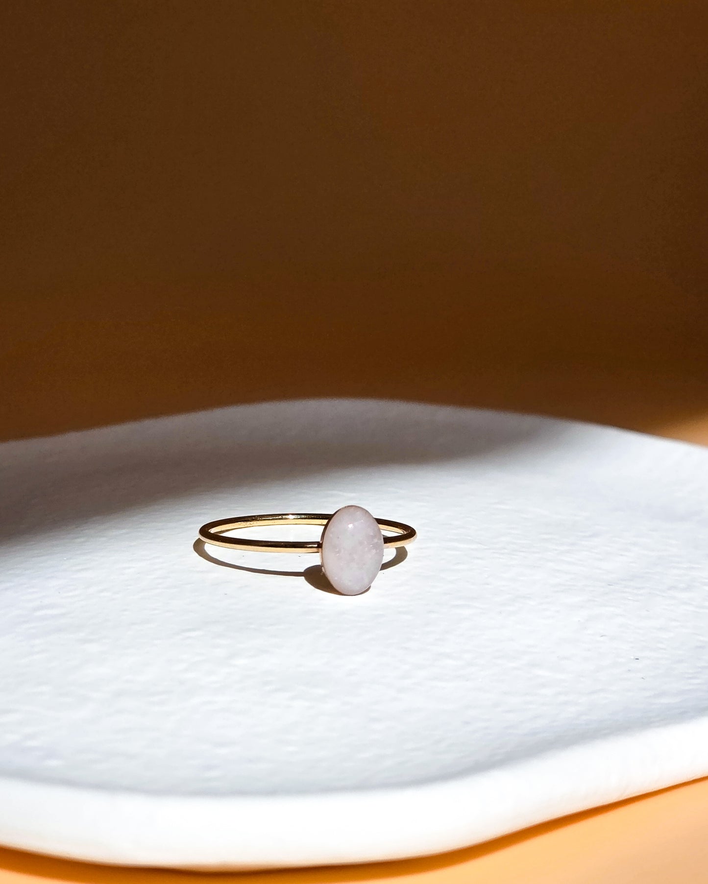 Cremation Oval Ring in 14K Gold Filled