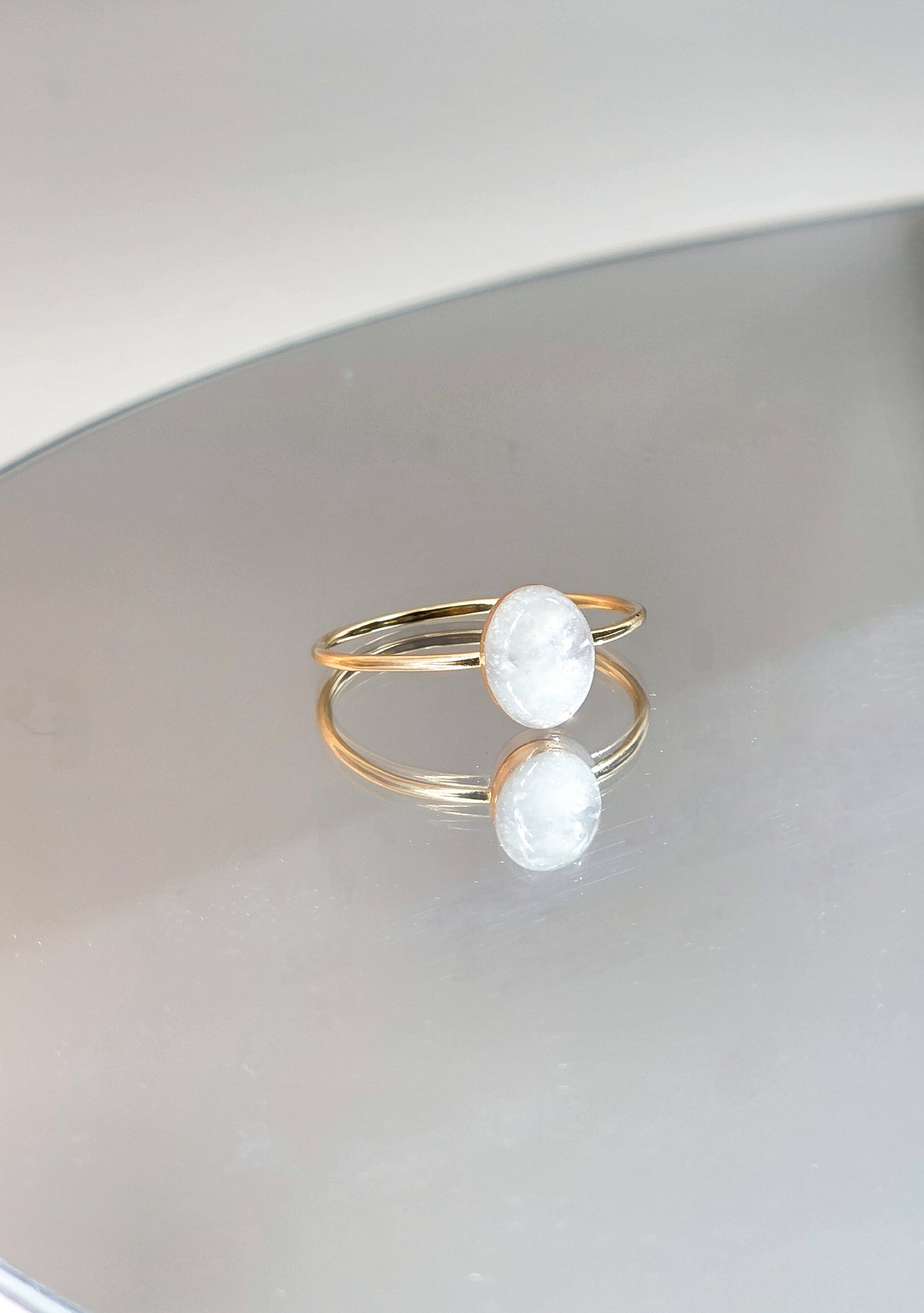 Cremation Oval Ring in 14K Gold Filled