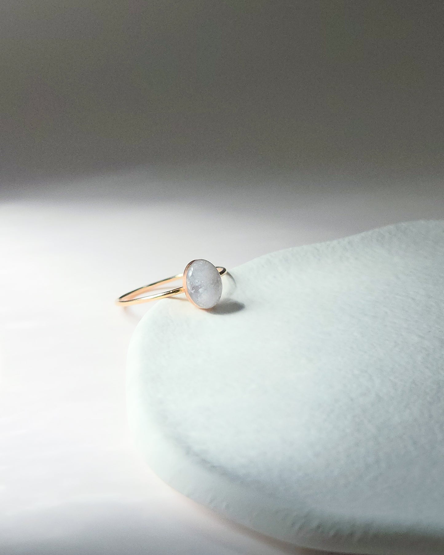 Cremation Oval Ring in 14K Gold Filled