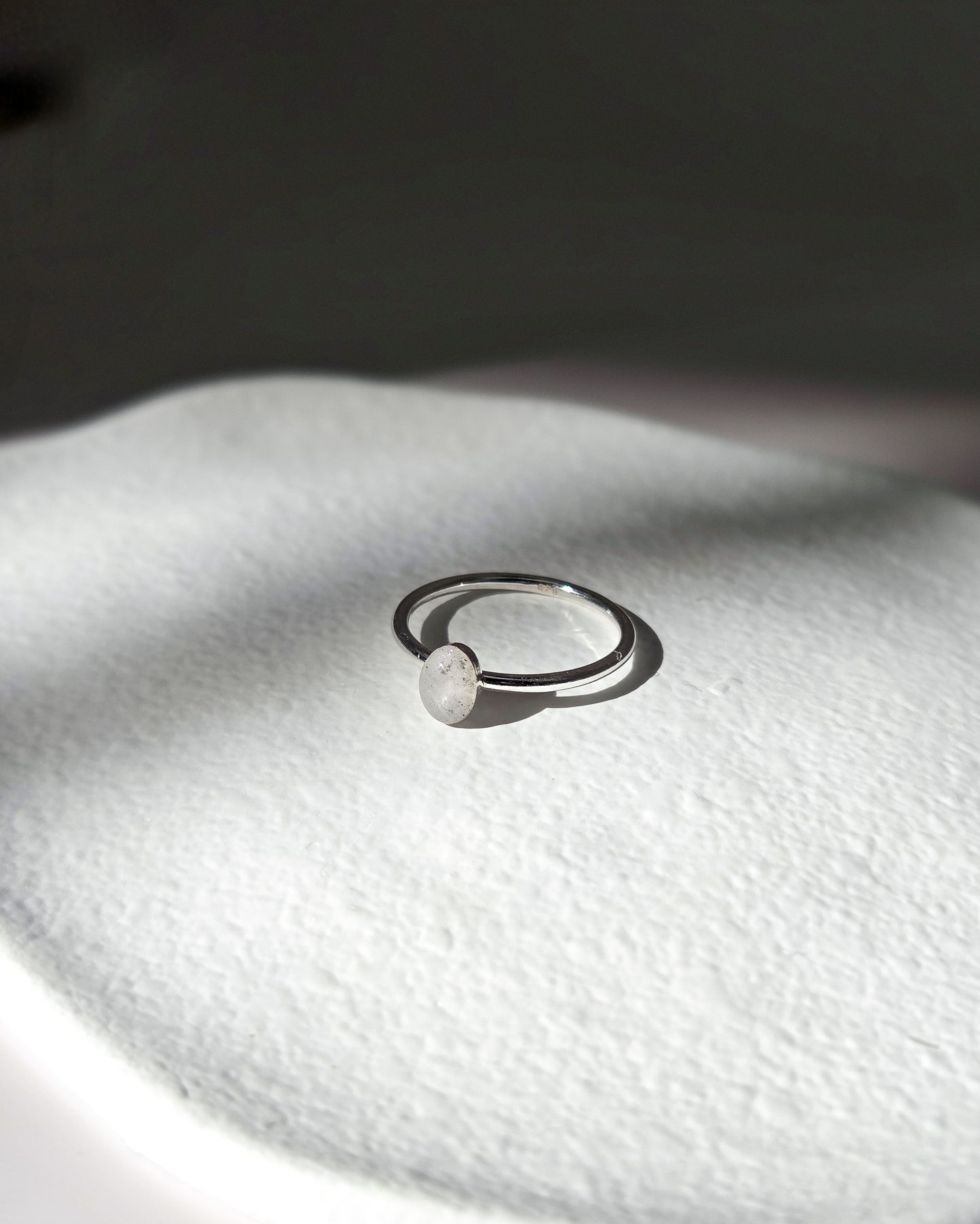 Cremation Oval Ring in 925 Sterling Silver