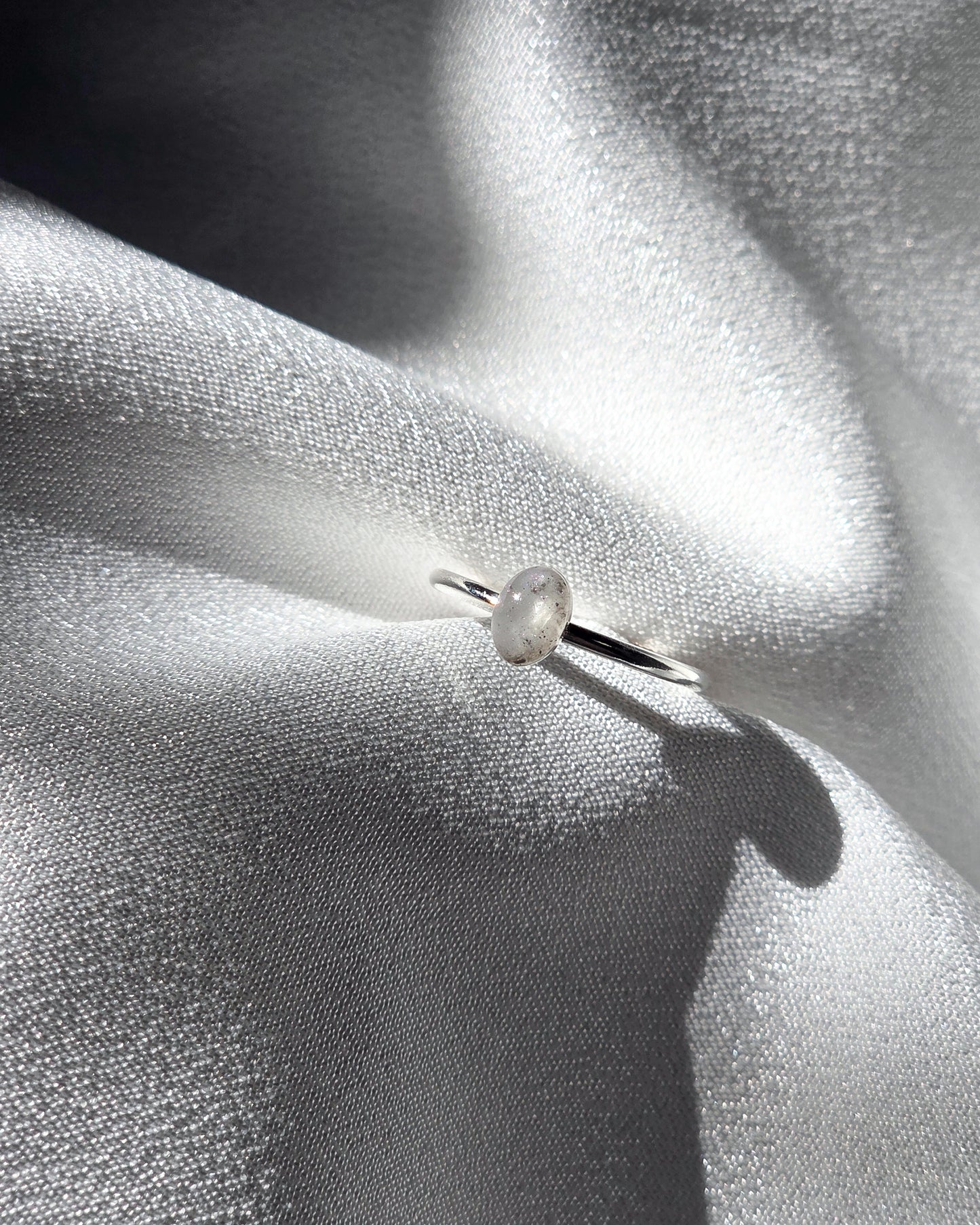 Cremation Oval Ring in 925 Sterling Silver