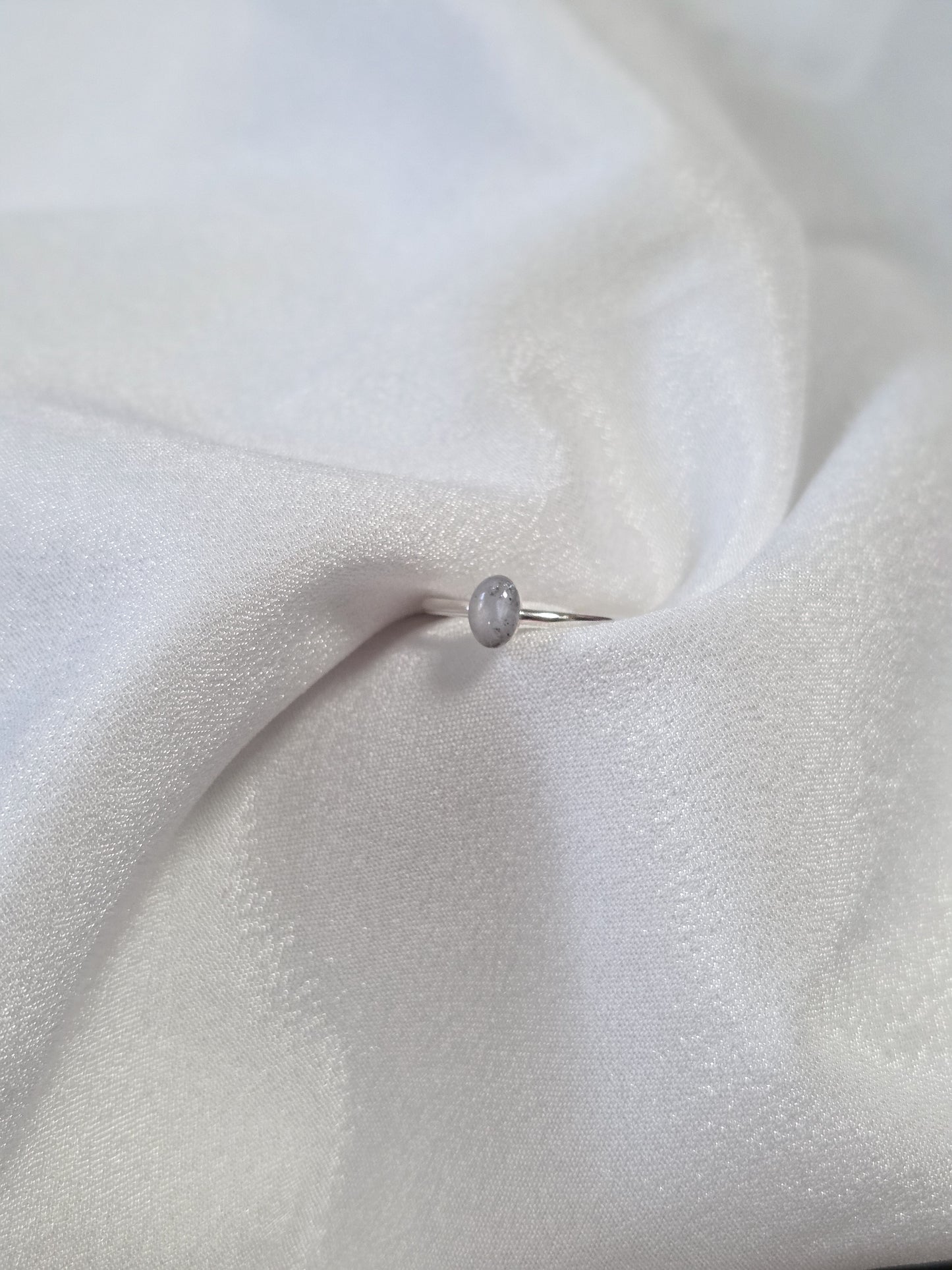 Cremation Oval Ring in 925 Sterling Silver