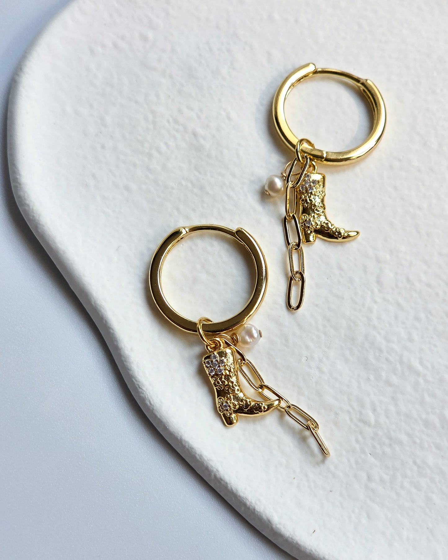 Cowgirl Charm Hoops