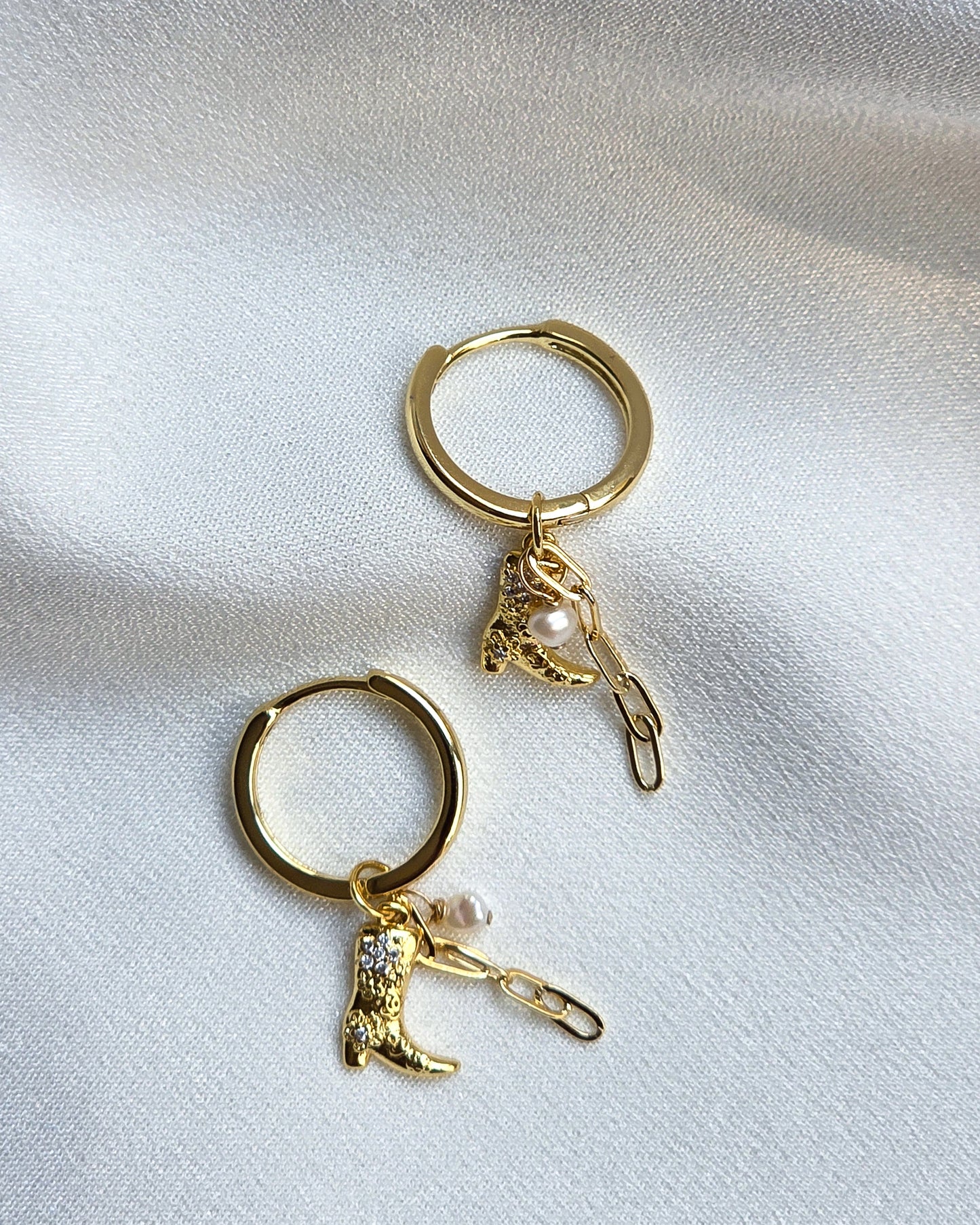 Cowgirl Charm Hoops