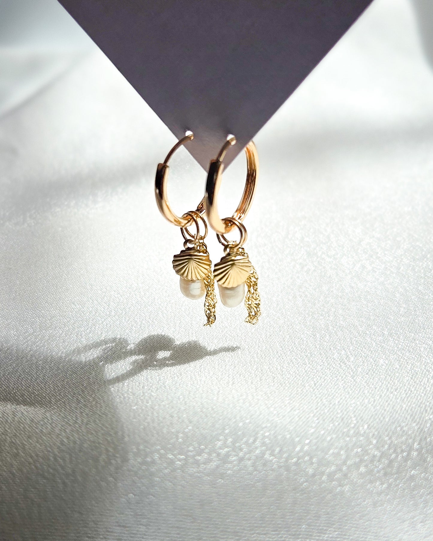 Seashore Charm Hoops