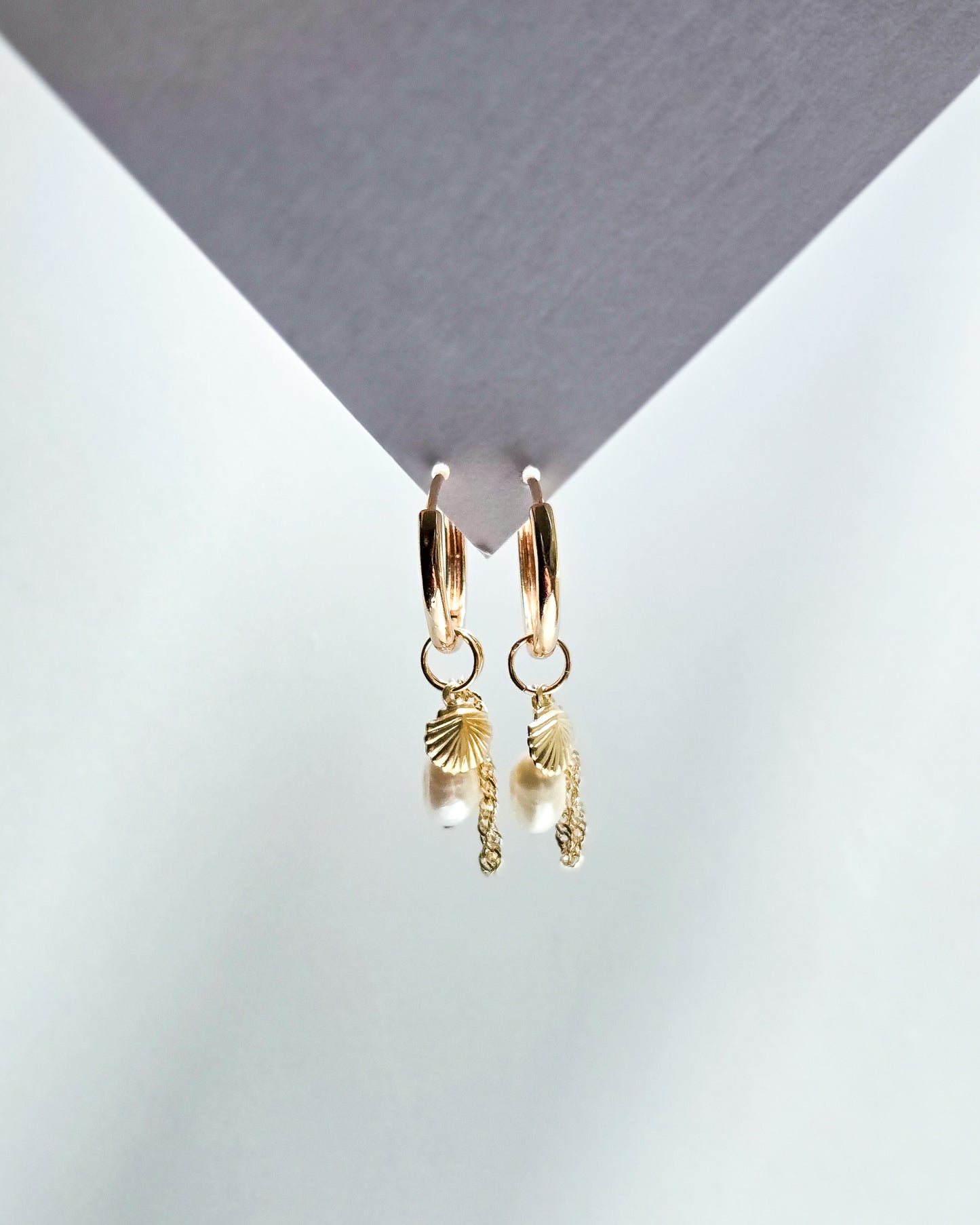 Seashore Charm Hoops