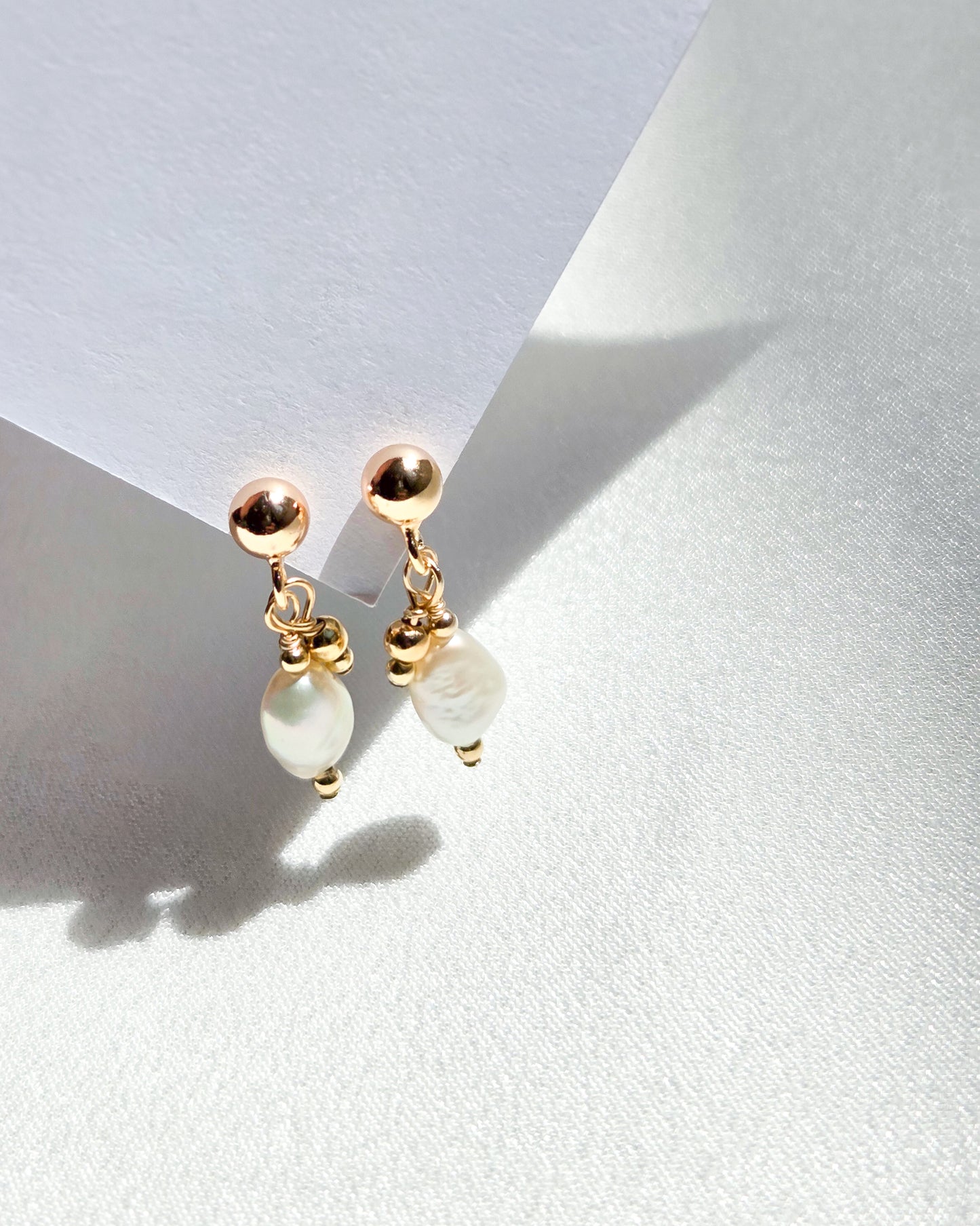 Goldie & Pearl Studs