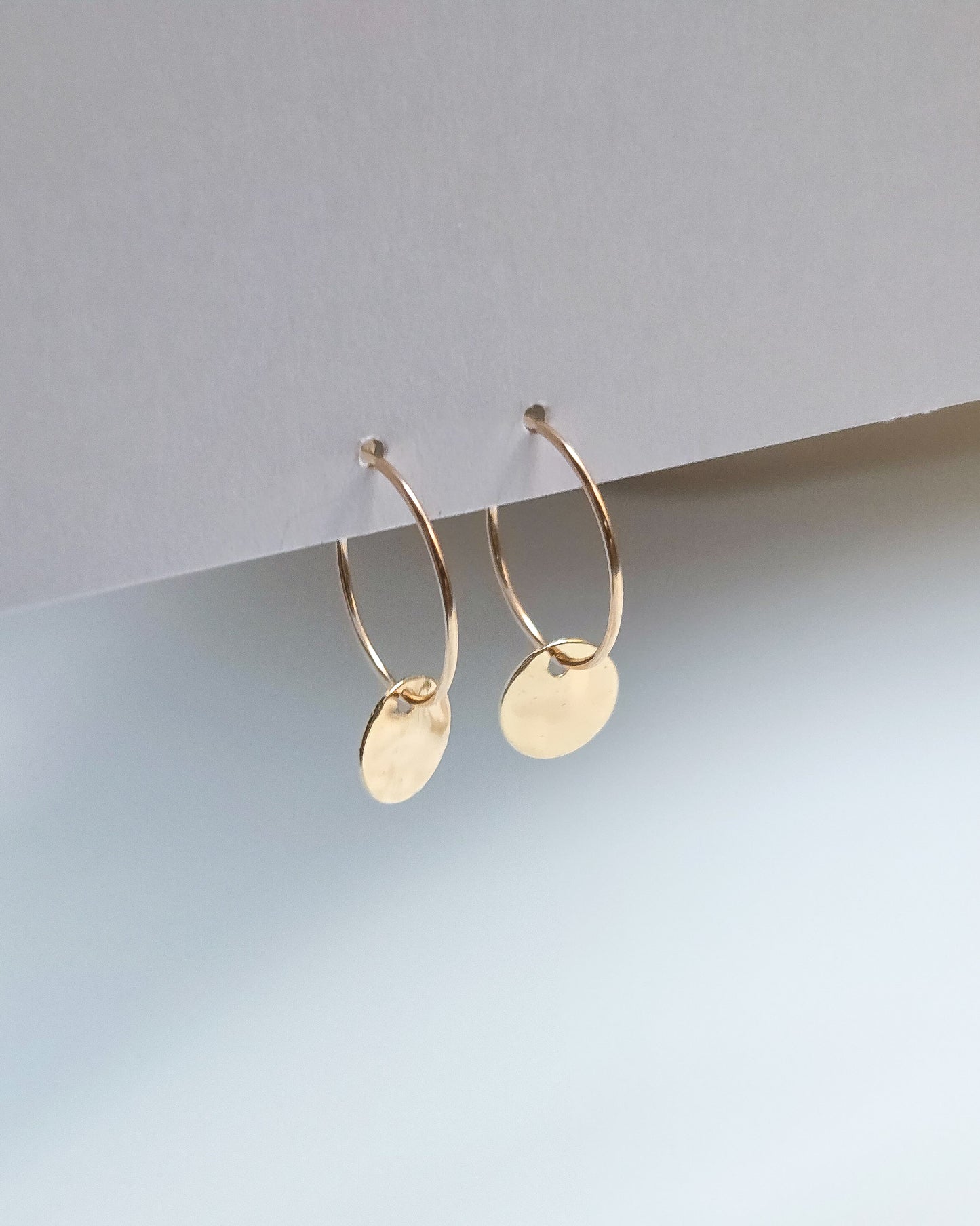Hammered Disc Hoops