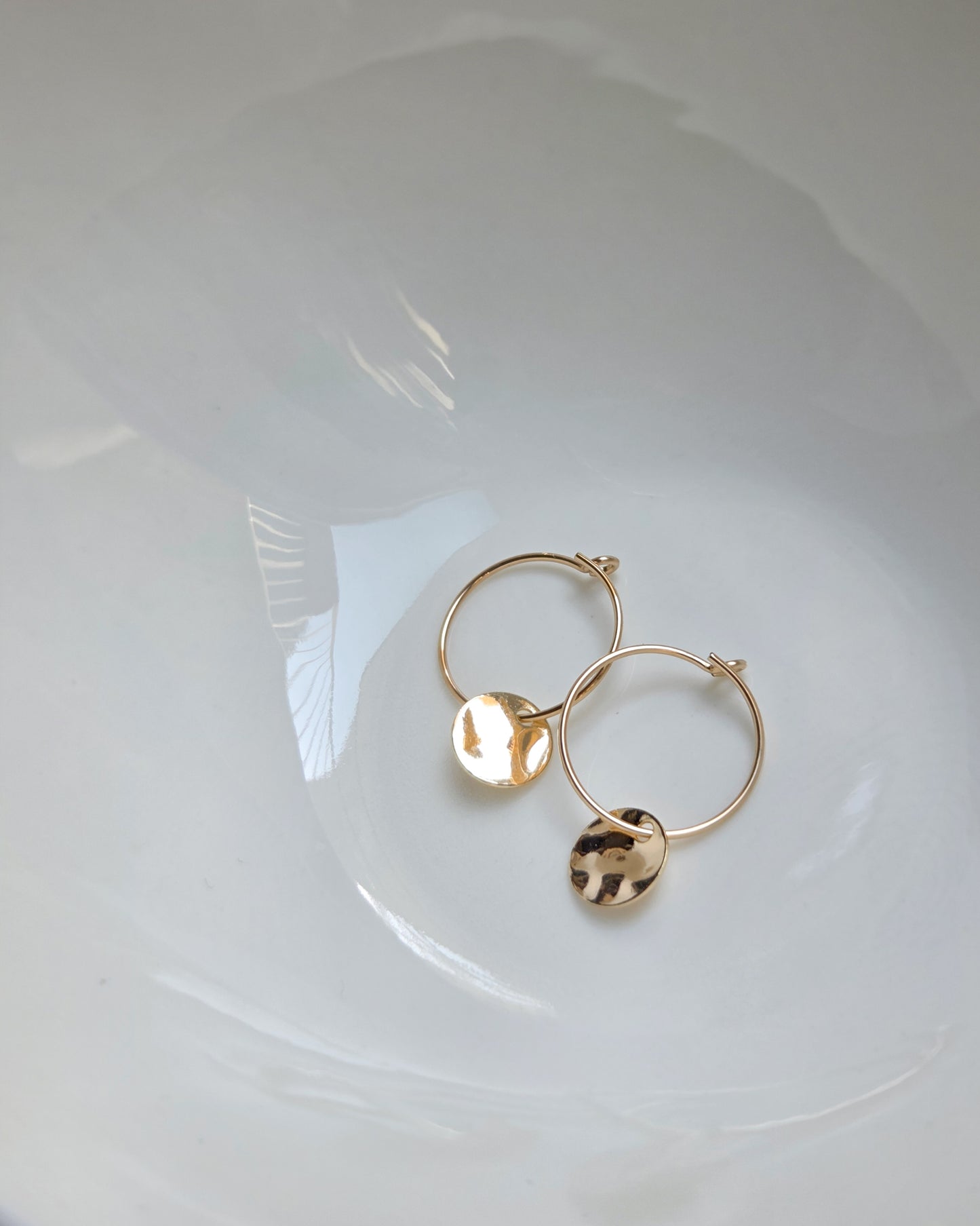 Hammered Disc Hoops
