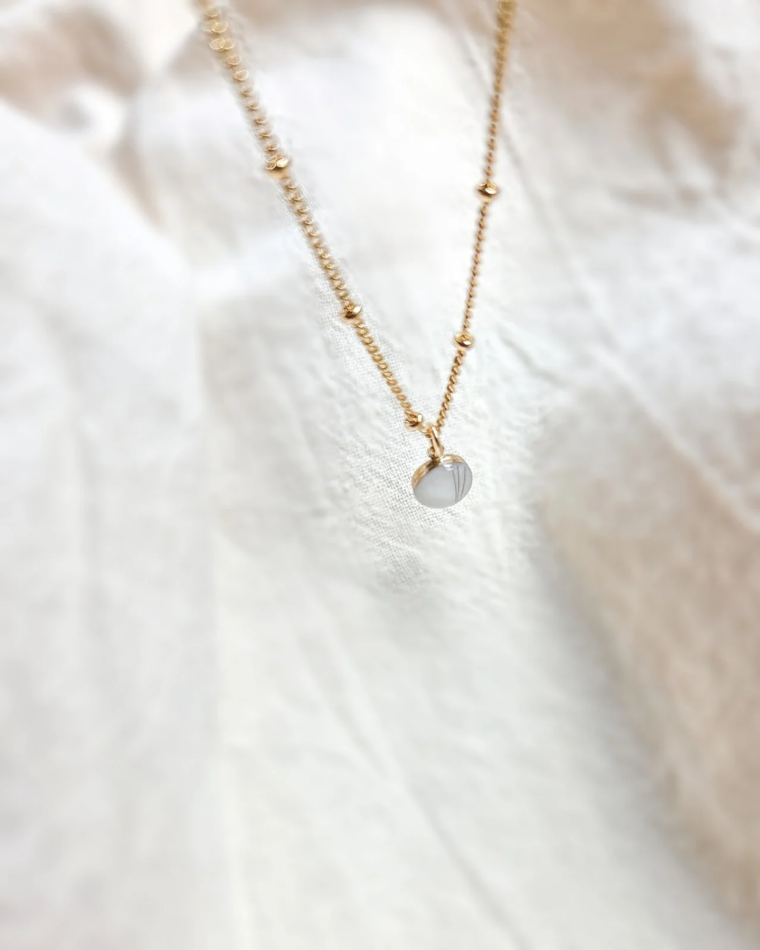 Milk Circle Necklace
