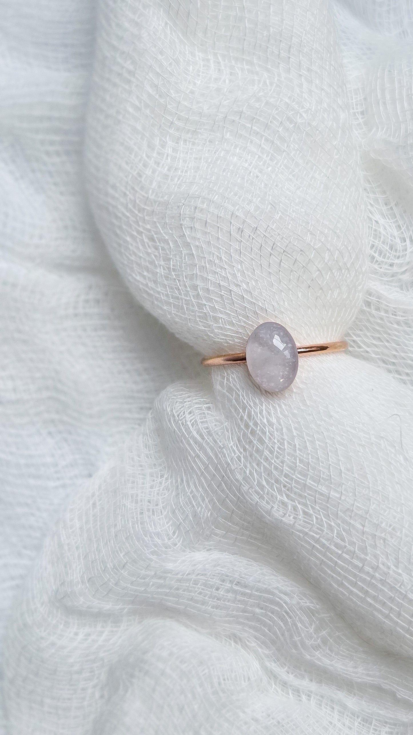 Cremation Oval Ring in Rose Gold Filled