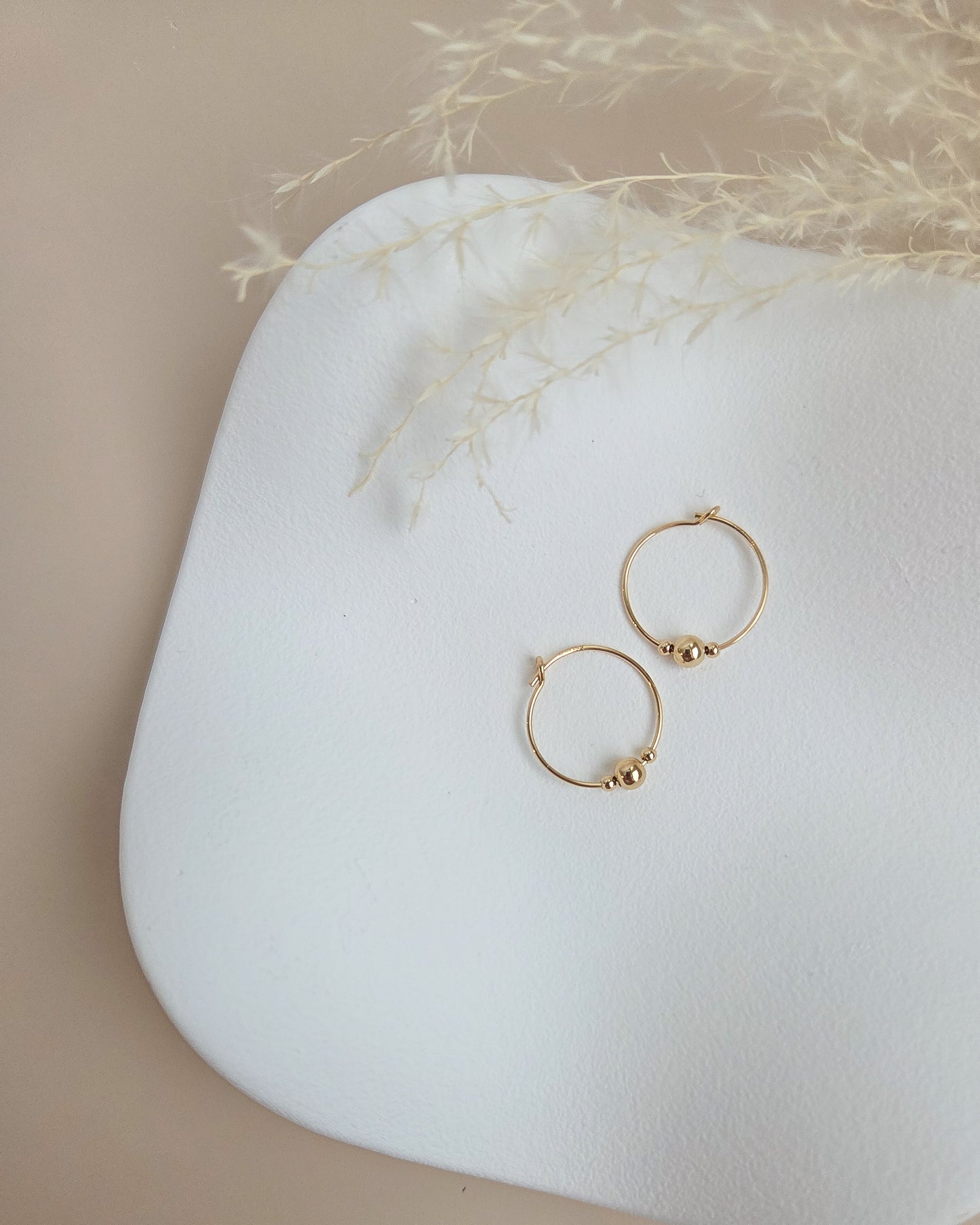 Beaded Hoop Earrings