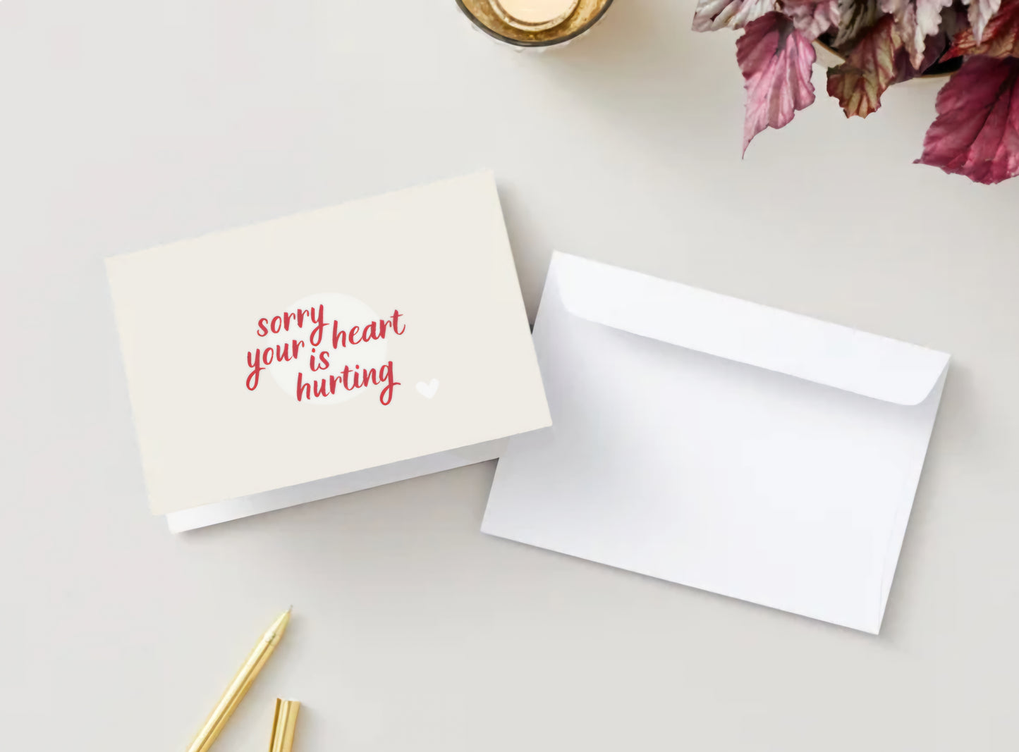 A Simple Sympathy Greeting Card
