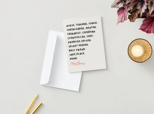 "What is a Mother?" Mother's Day Greeting Card