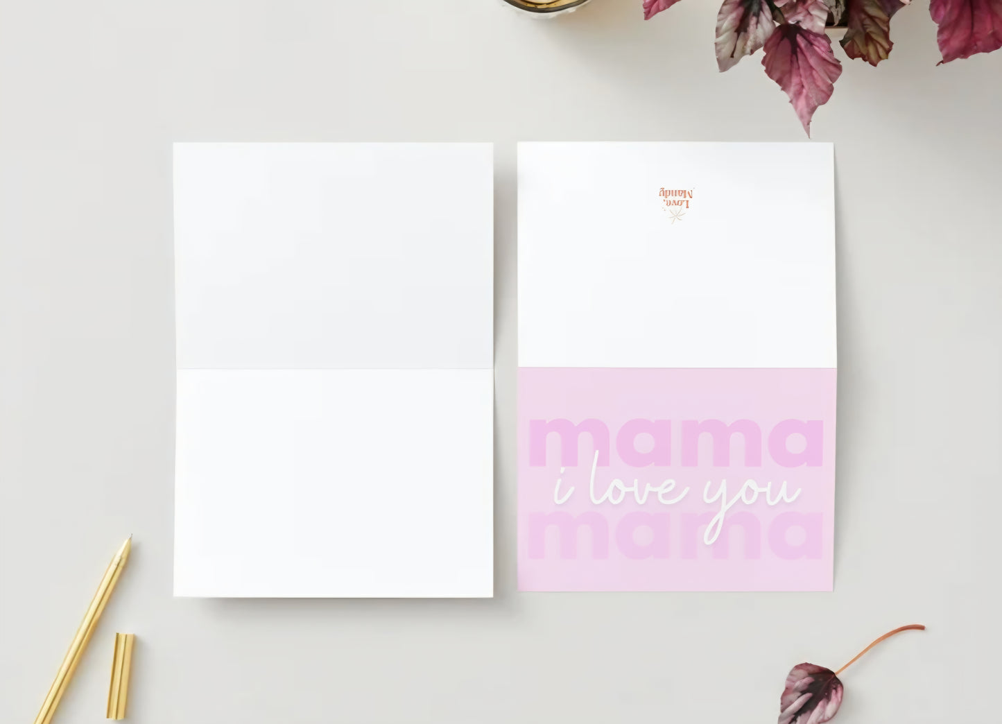"I love You, Mama" Mother's Day Greeting Card