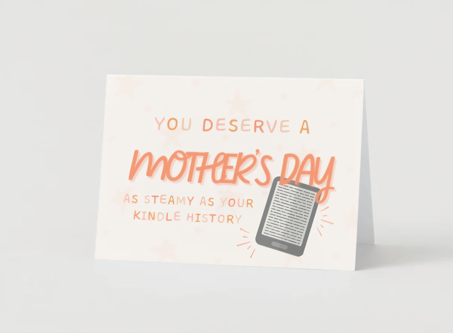 Romance Reader Mother's Day Greeting Card