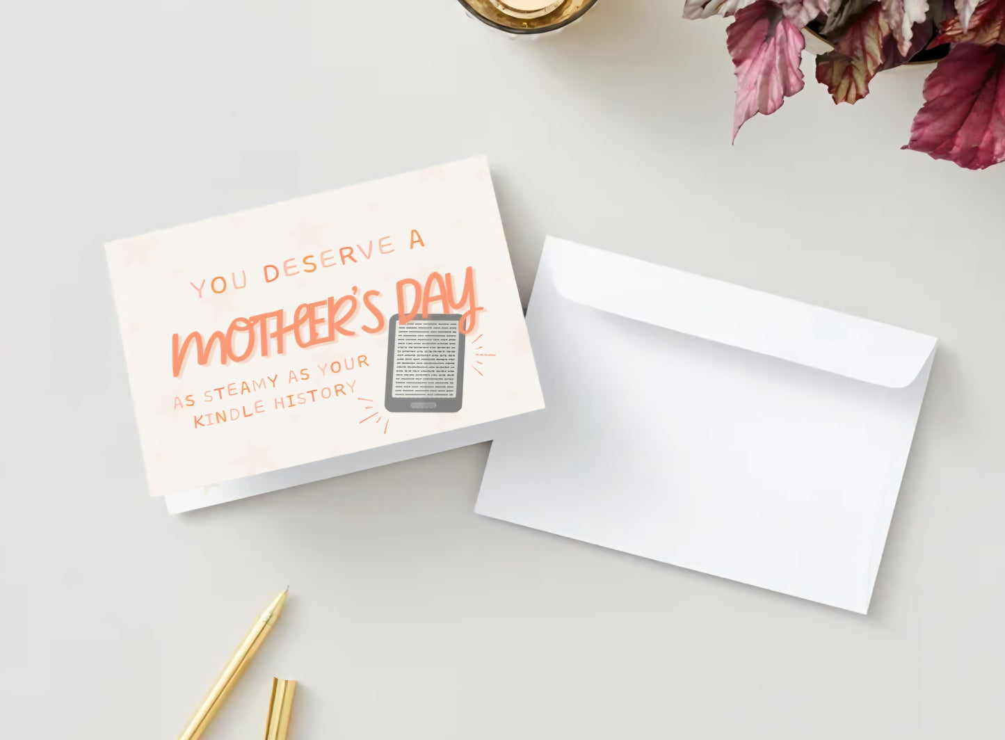 Romance Reader Mother's Day Greeting Card