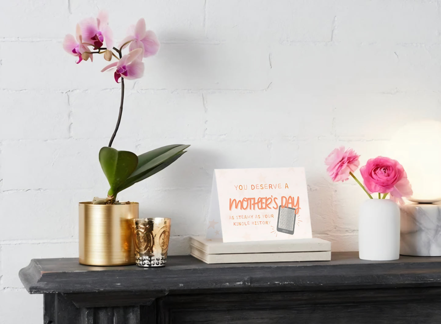 Romance Reader Mother's Day Greeting Card