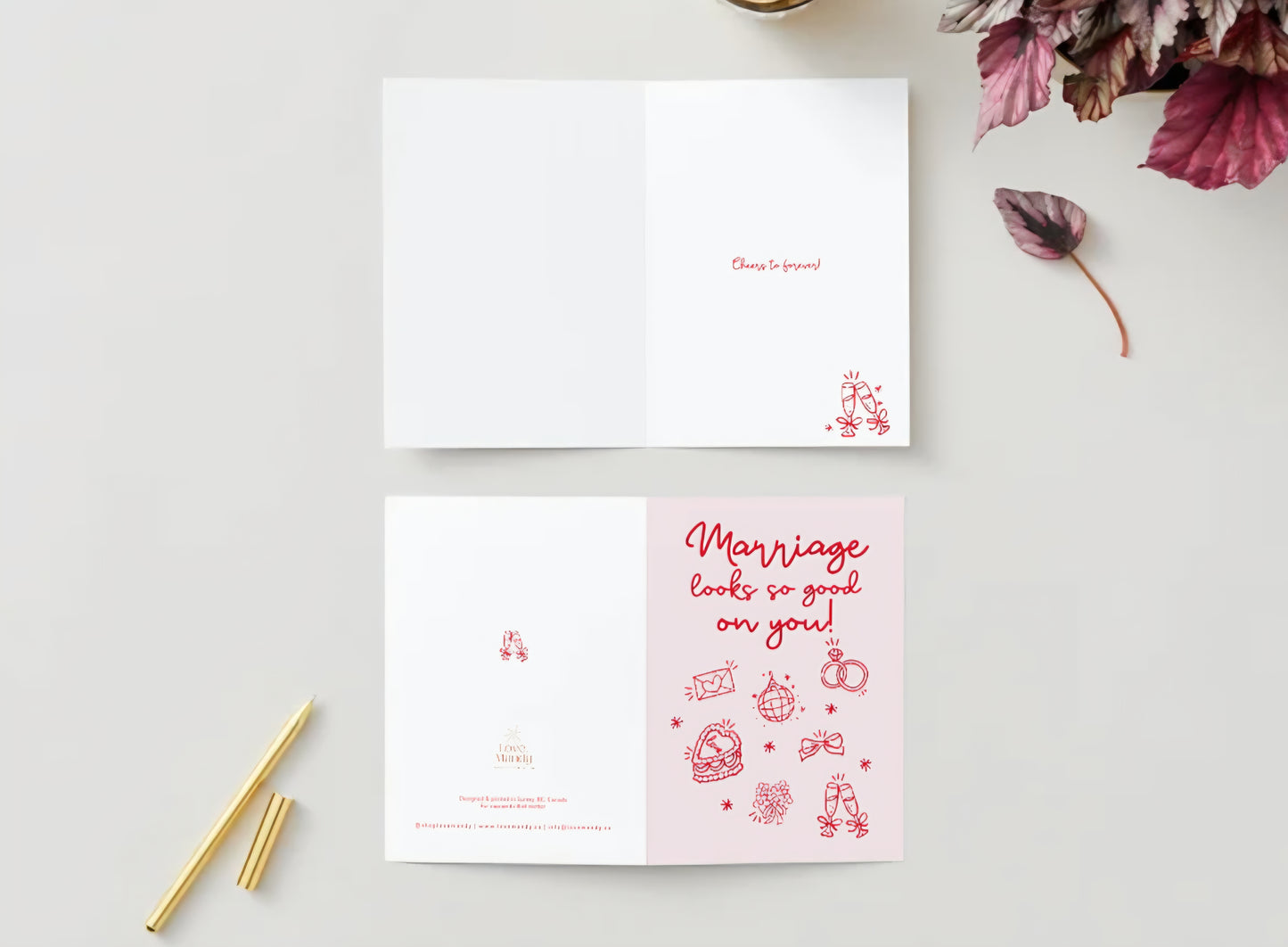 Cheers to Forever Greeting Card