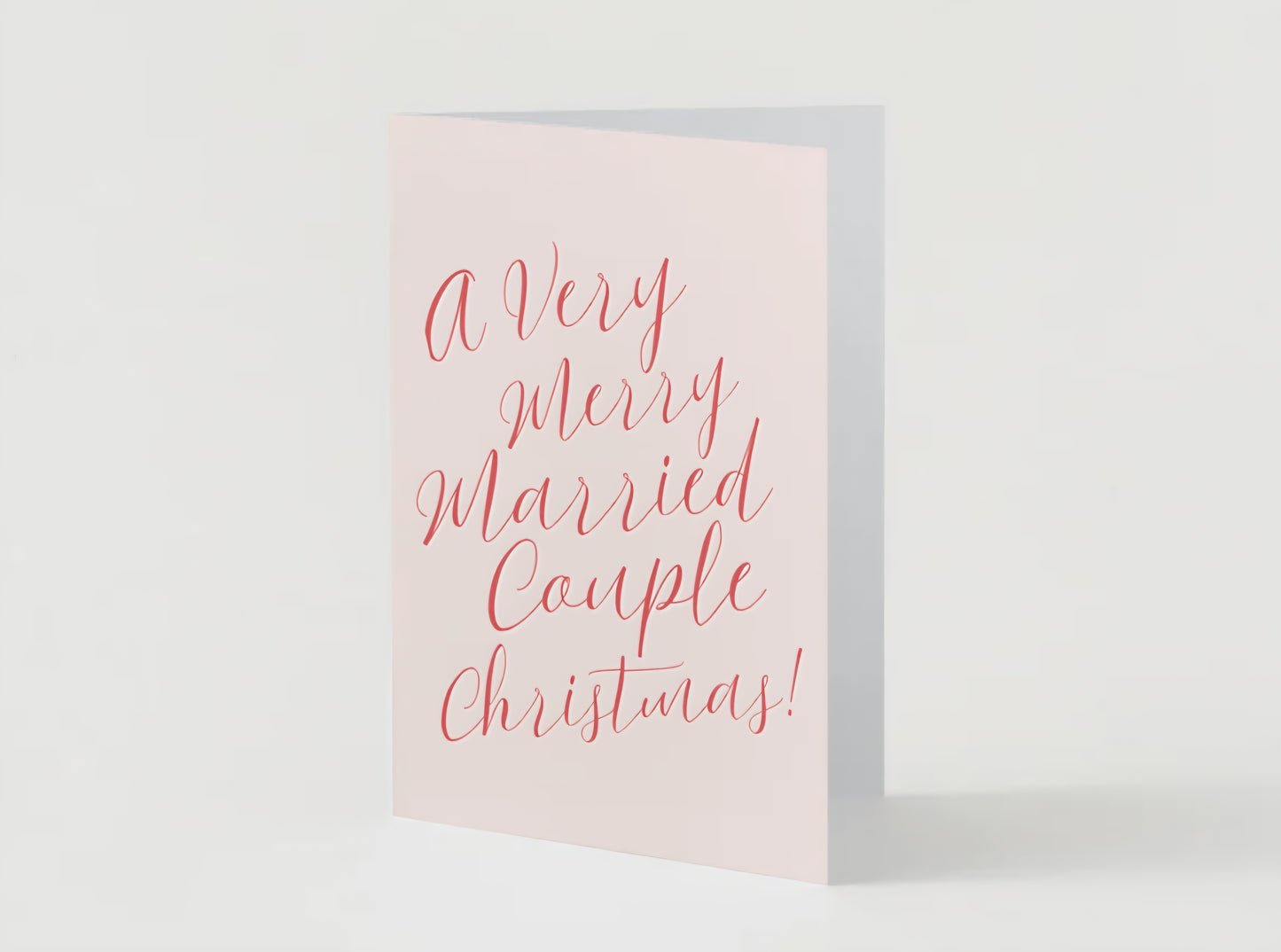 'A Very Merry Married Couple' Christmas Greeting Card