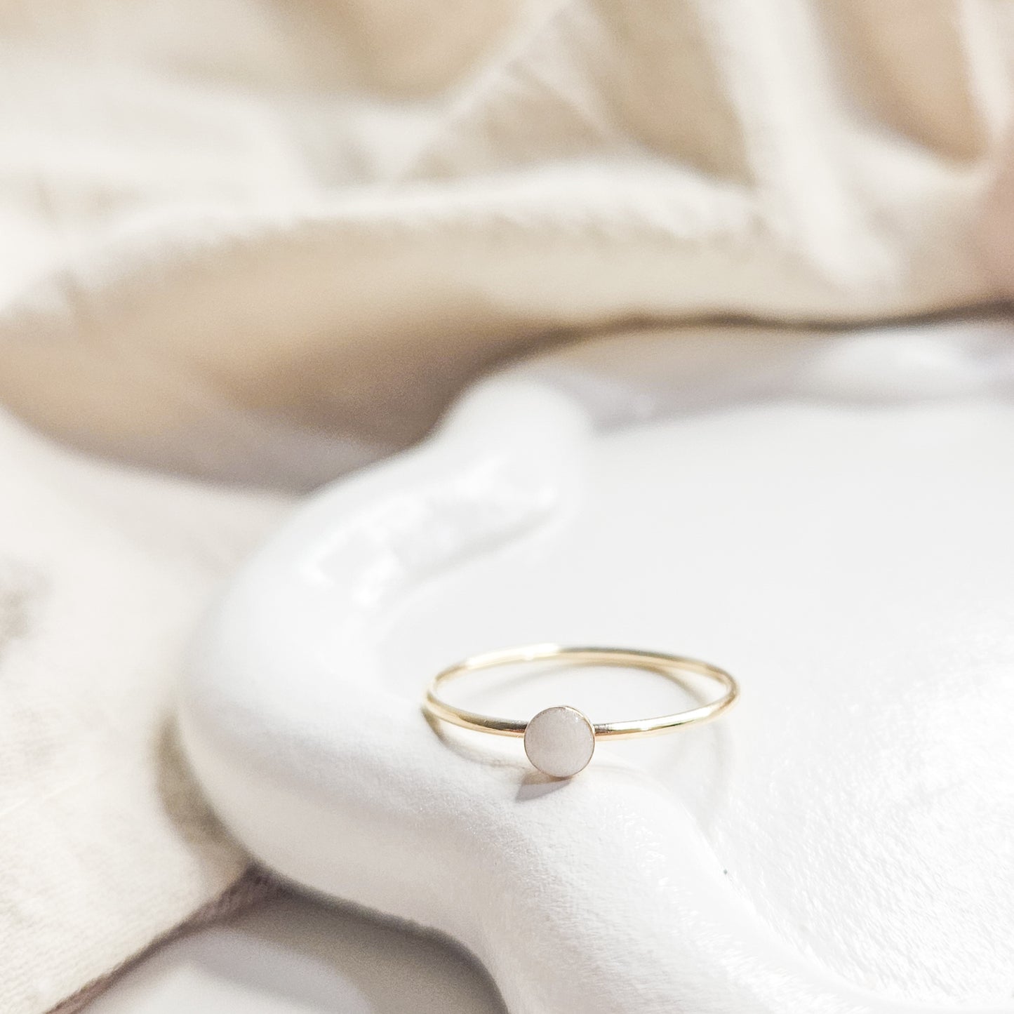 Milk Dainty Ring