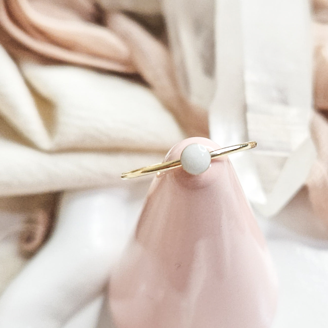 Milk Dainty Ring