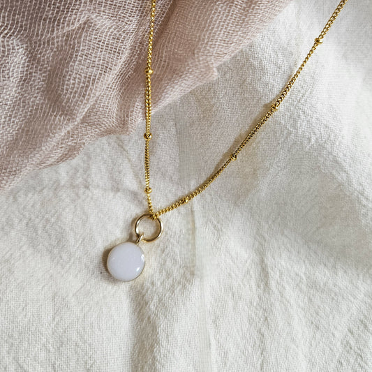 Milk Circle Necklace