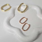 Rectangle Hoops- Gold Filled