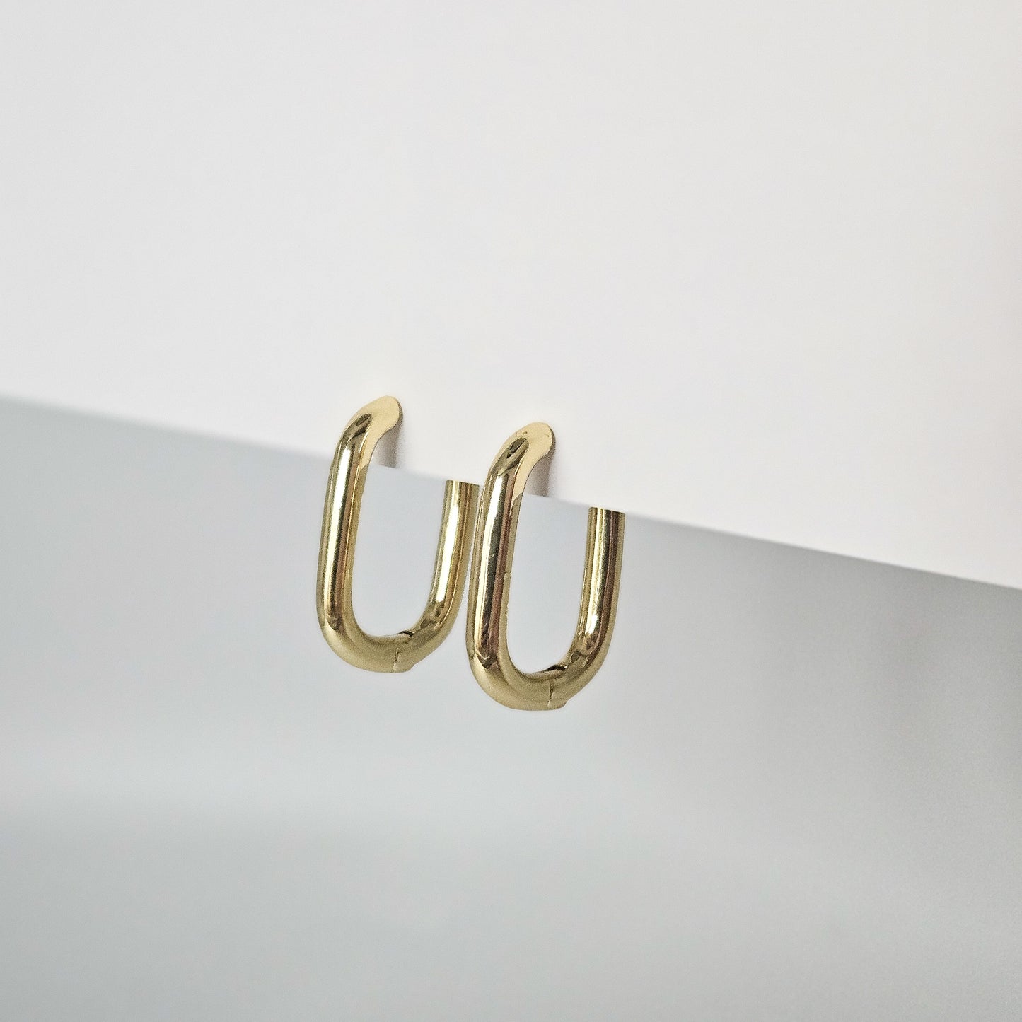 Rectangle Hoops- Gold Filled