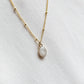 Cremation Oval Necklace- 14k Gold Filled