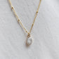 Cremation Oval Necklace- 14k Gold Filled