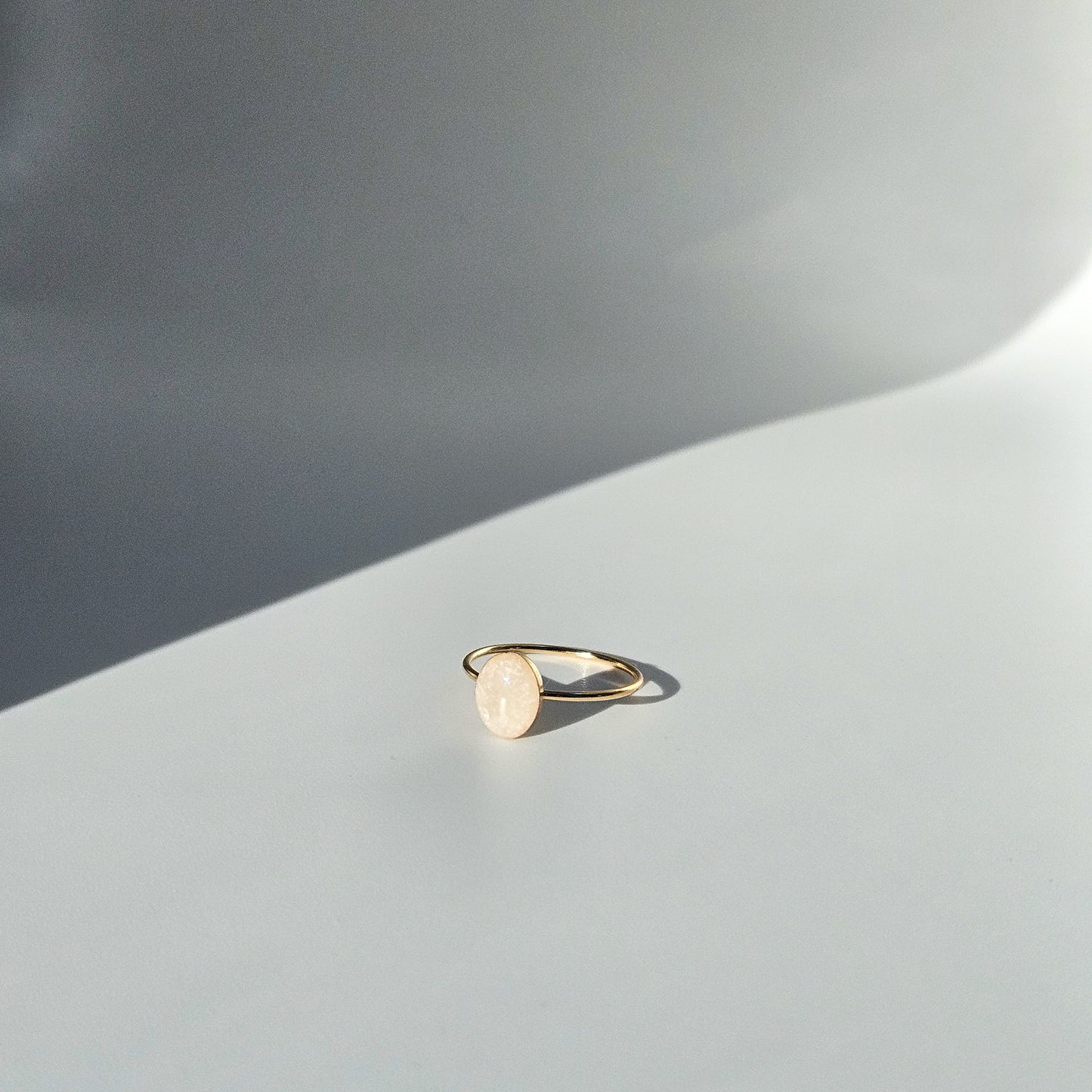 Cremation Oval Ring in 14K Gold Filled