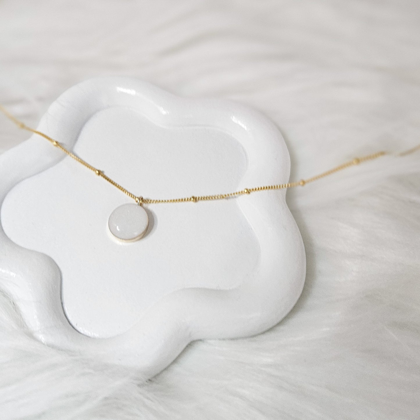 Milk Circle Necklace