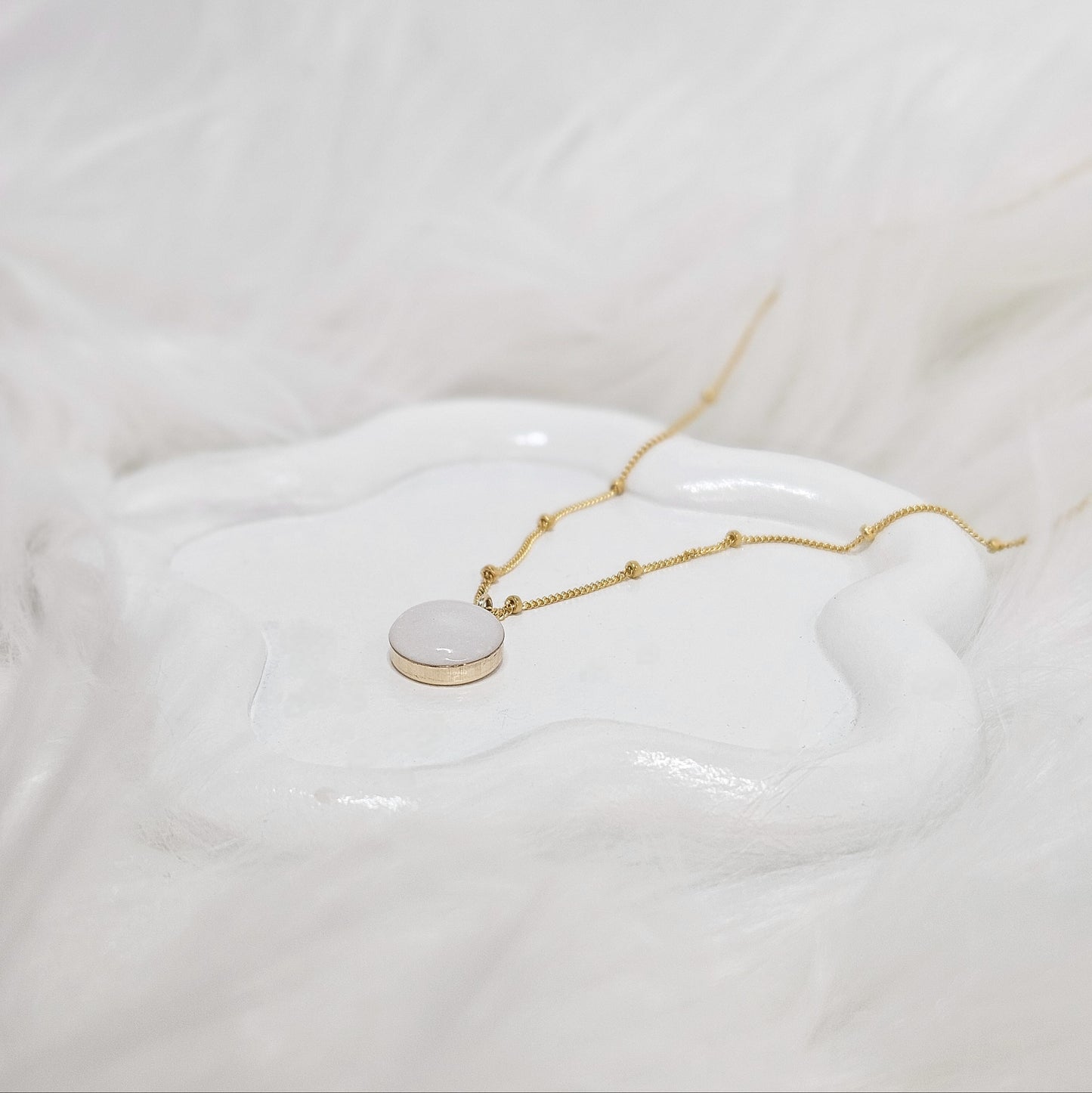 Milk Circle Necklace