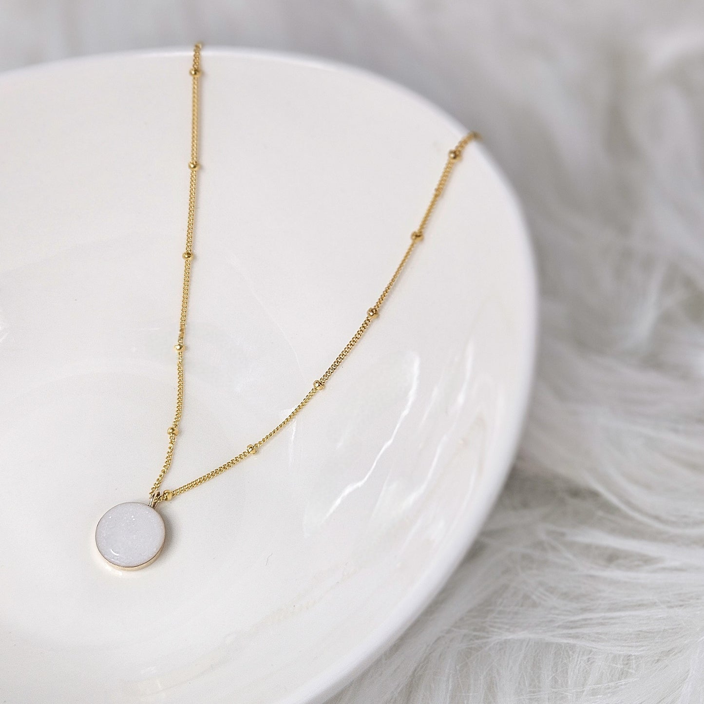 Milk Circle Necklace