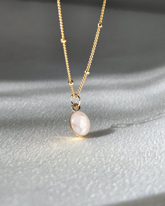 Cremation Oval Necklace- 14k Gold Filled