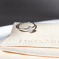 Cremation Oval Ring in 925 Sterling Silver