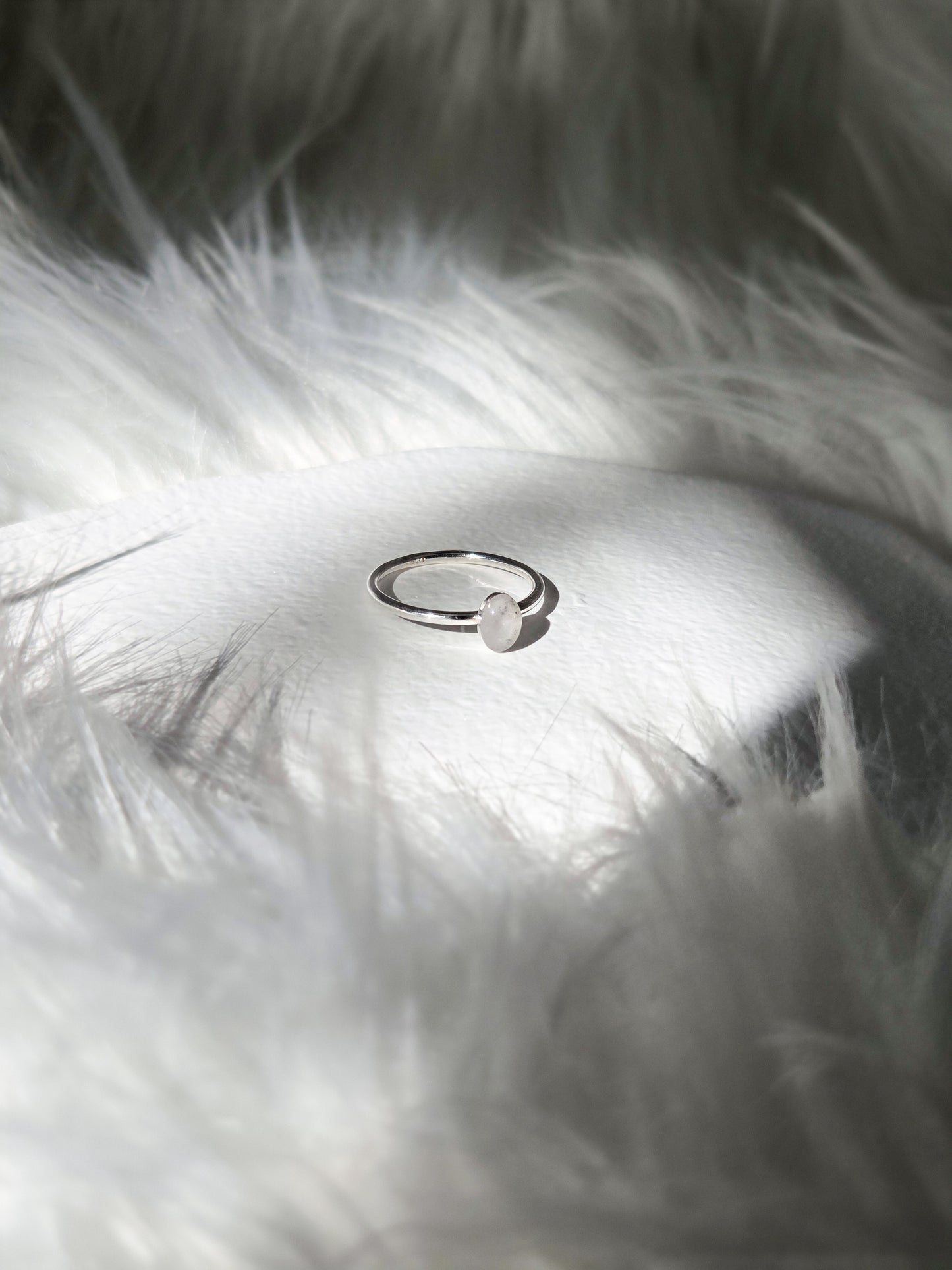 Cremation Oval Ring in 925 Sterling Silver