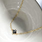 Abalone Black Clover Necklace in 18K Gold- Filled