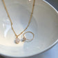 Cremation Oval Necklace- 14k Gold Filled
