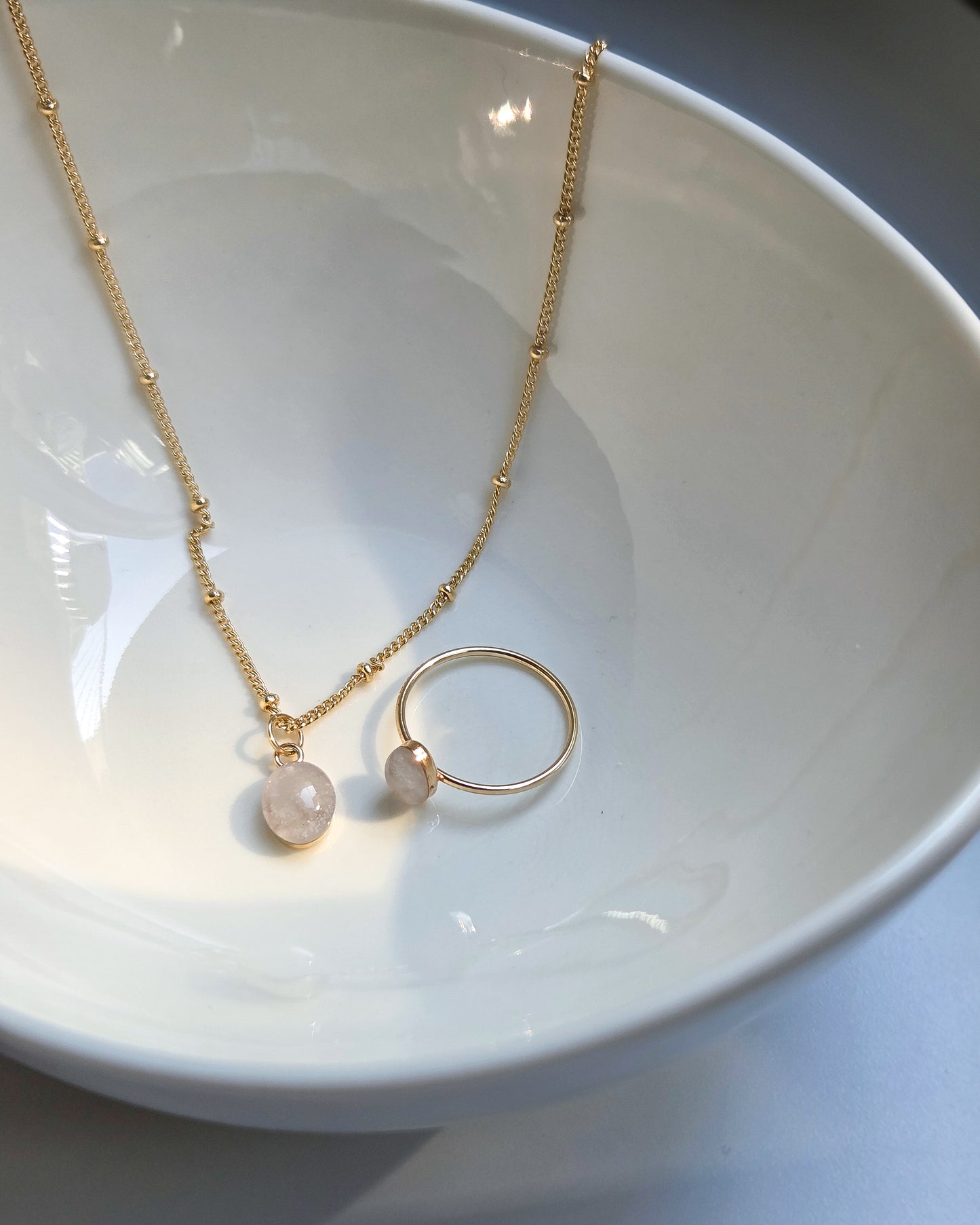 Cremation Oval Necklace- 14k Gold Filled