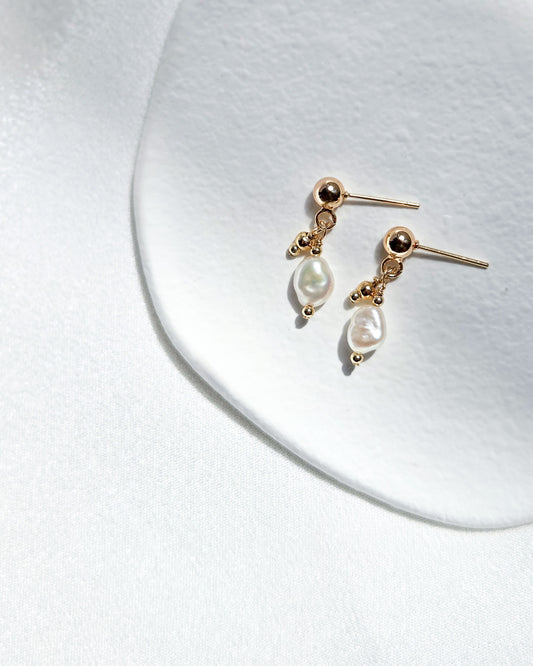 Goldie & Pearl Studs