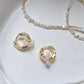 Halo Pearl Hoops