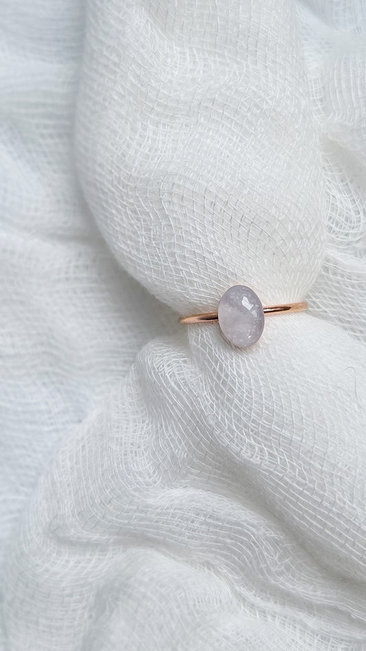 Cremation Oval Ring in Rose Gold Filled