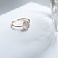 Cremation Oval Ring in Rose Gold Filled