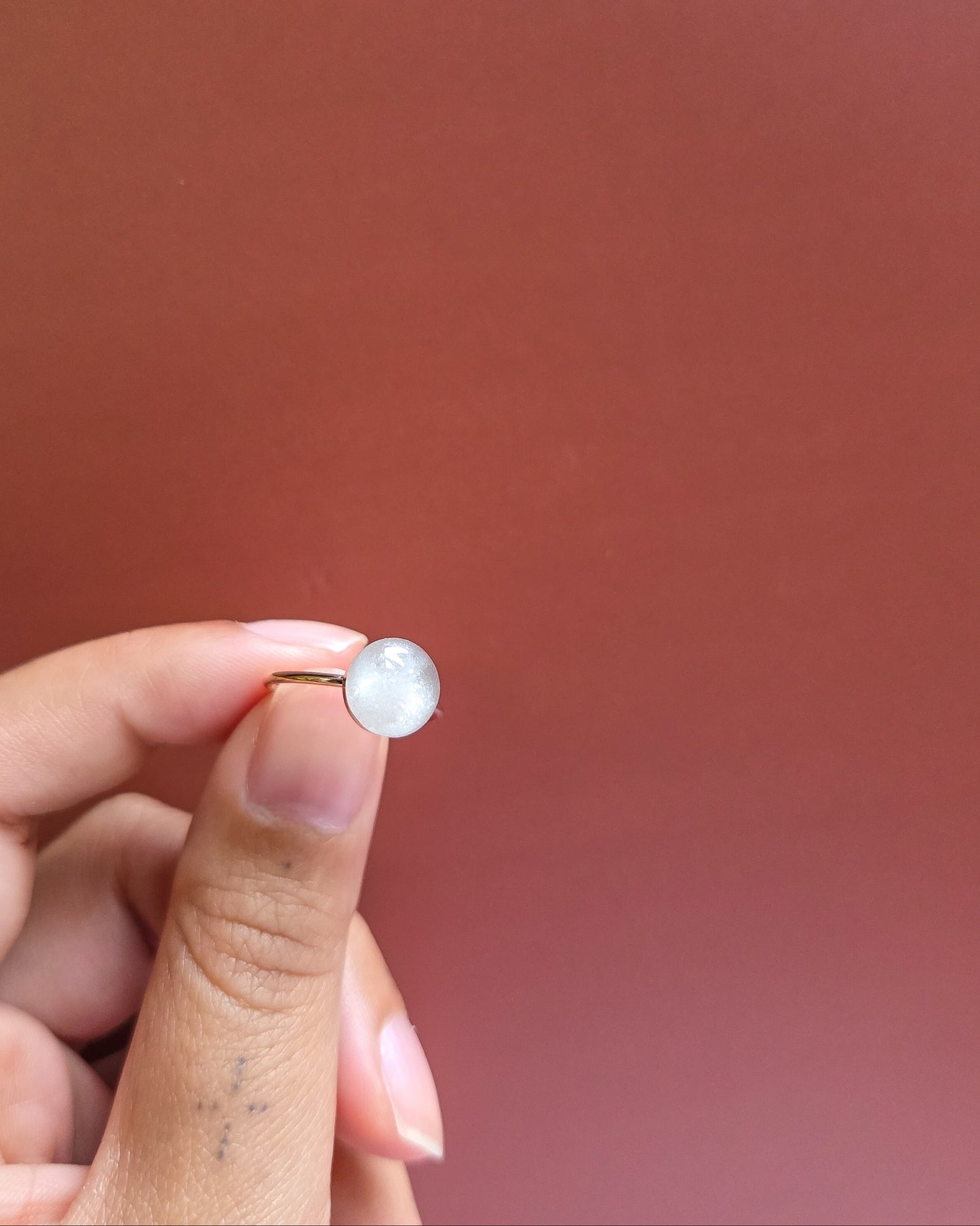 Cremation Circle Ring in Rose Gold Filled