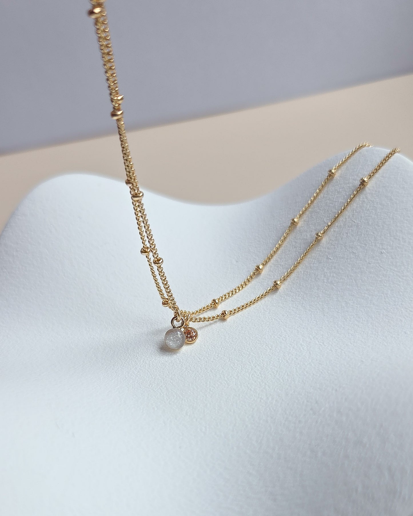 Cremation Bracelet- Double Strand Satellite Chain